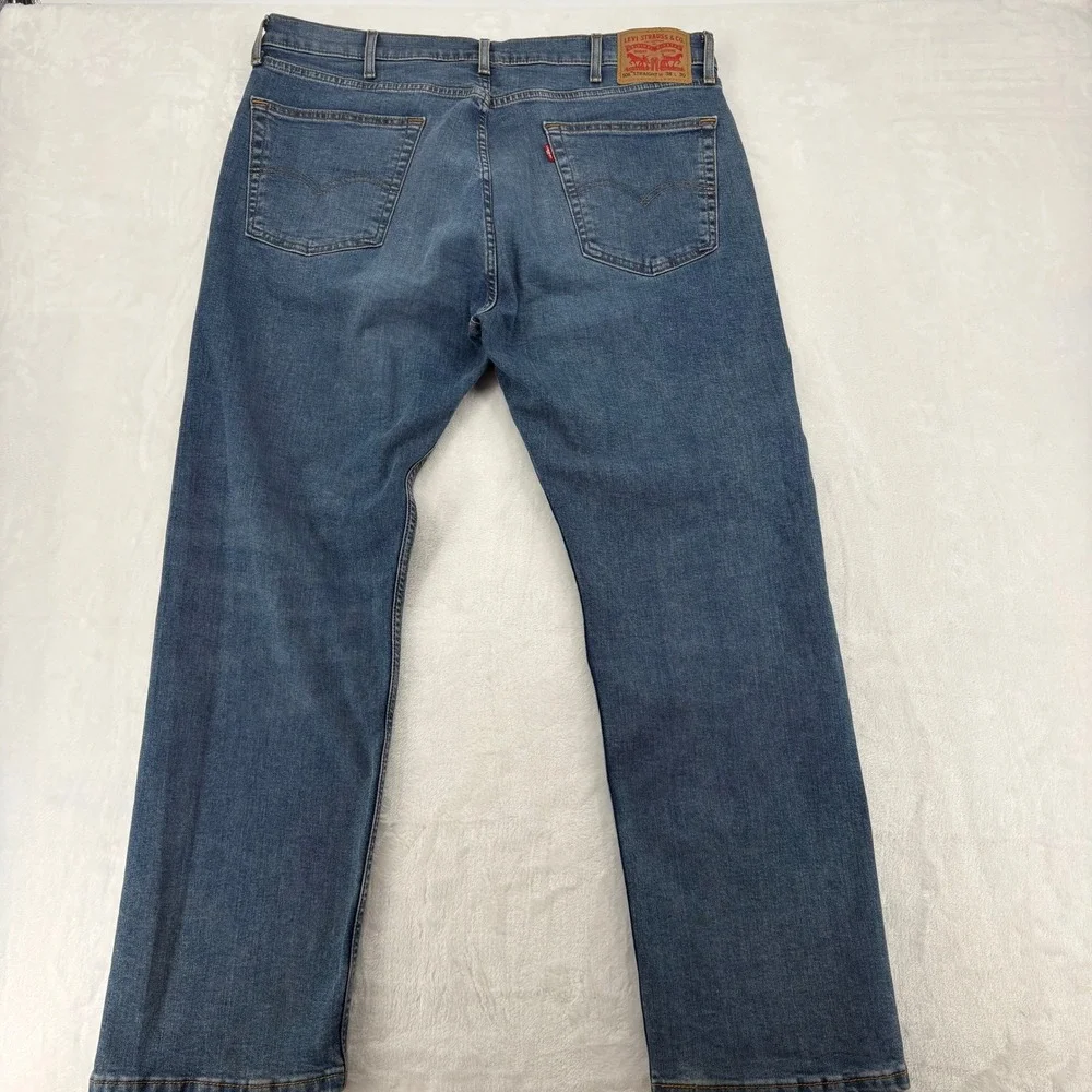 Levi's 506 Straight Mens 38x30 Jeans Blue Denim Classic Fit‎ 5-Pocket Regular